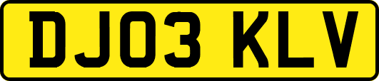 DJ03KLV