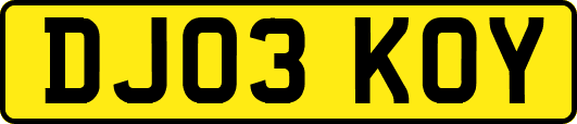 DJ03KOY