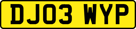 DJ03WYP