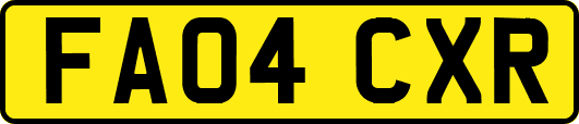 FA04CXR