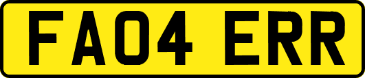 FA04ERR