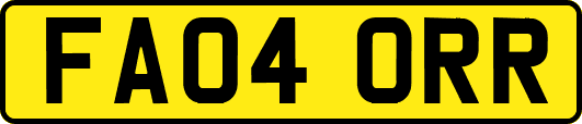 FA04ORR