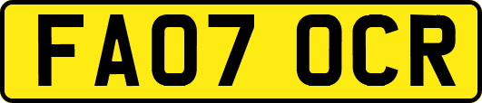 FA07OCR