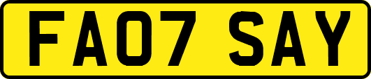 FA07SAY