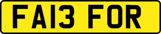 FA13FOR