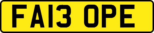 FA13OPE
