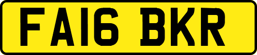 FA16BKR