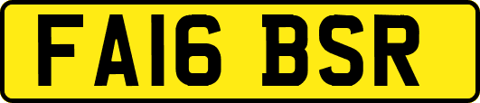 FA16BSR