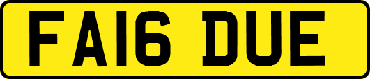 FA16DUE