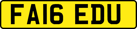 FA16EDU