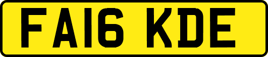 FA16KDE