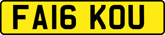 FA16KOU