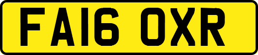 FA16OXR