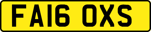 FA16OXS