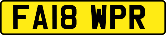 FA18WPR