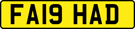FA19HAD