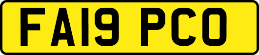 FA19PCO