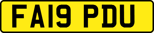 FA19PDU