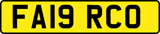 FA19RCO