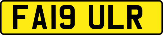 FA19ULR