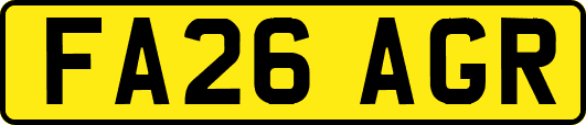 FA26AGR