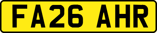 FA26AHR