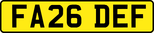 FA26DEF