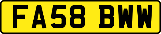 FA58BWW