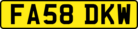FA58DKW