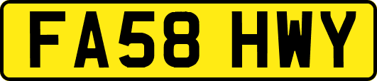 FA58HWY