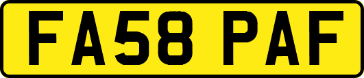 FA58PAF
