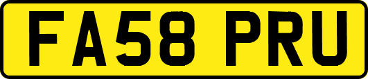 FA58PRU