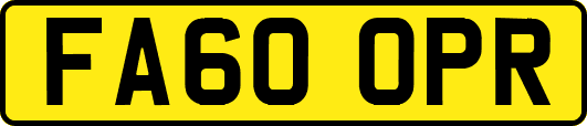 FA60OPR