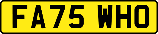 FA75WHO