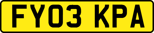 FY03KPA