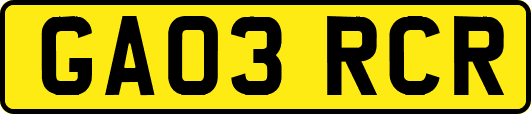 GA03RCR