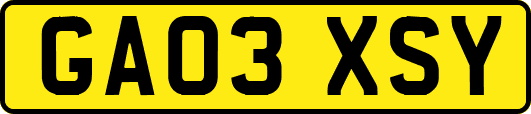 GA03XSY