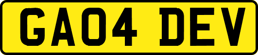 GA04DEV