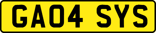 GA04SYS