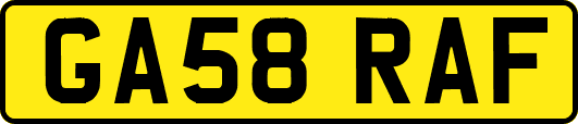 GA58RAF