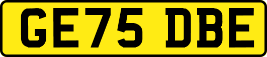 GE75DBE