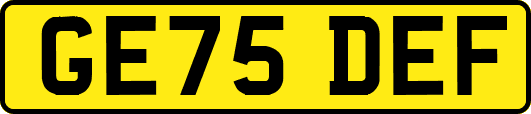 GE75DEF