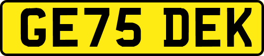 GE75DEK