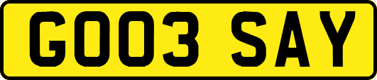 GO03SAY