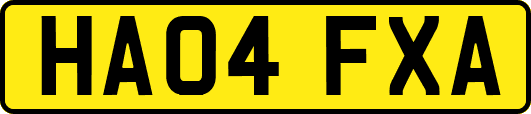 HA04FXA