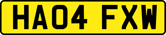 HA04FXW