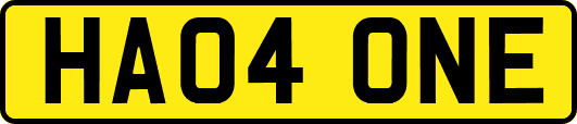 HA04ONE
