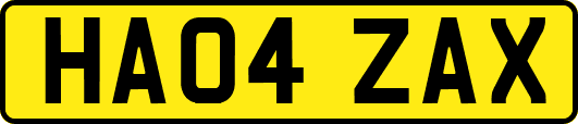 HA04ZAX