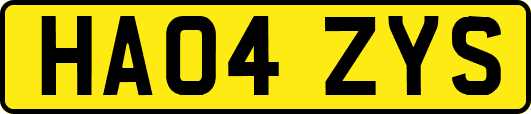 HA04ZYS