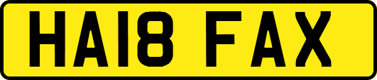 HA18FAX